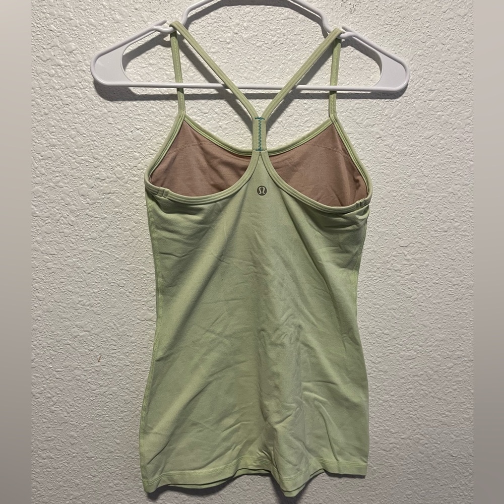 Lululemon green power y tank